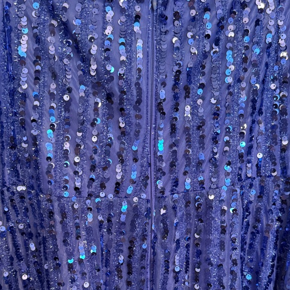 Eloquii Sparkling Purple Sequined Midi Dress - Picture 12 of 12